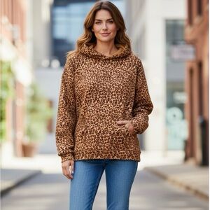 Target Tan Leopard Print Sweatshirt